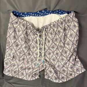 Tommy Bahama Gray Patterned Men's Swim Shorts